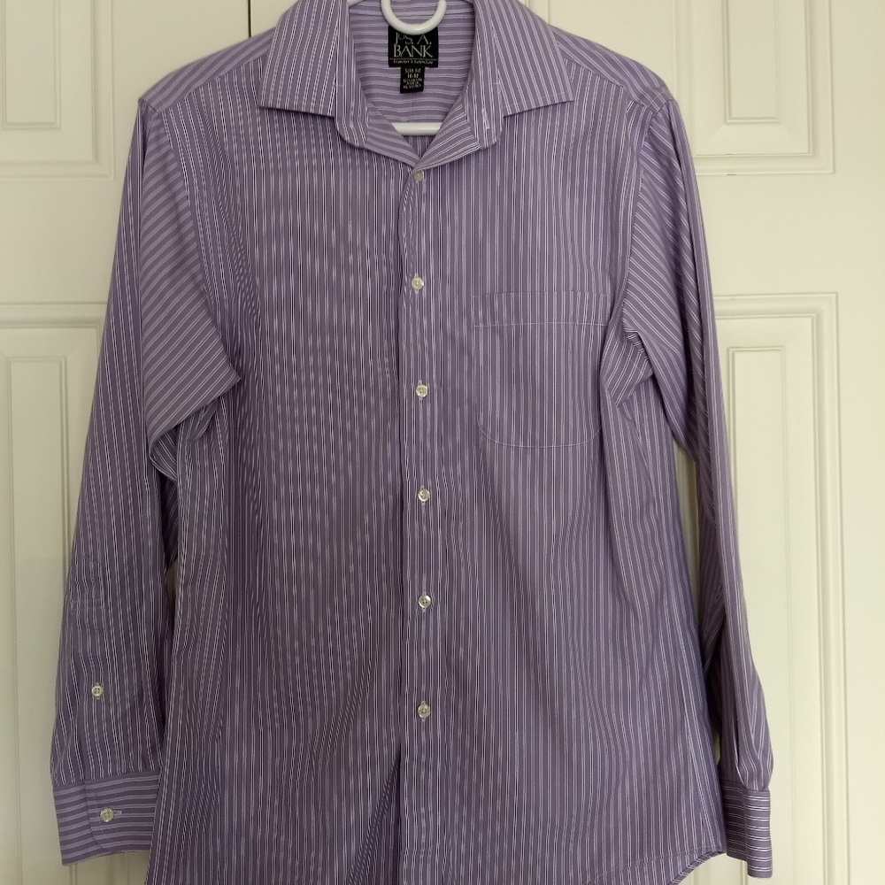Jos A Bank long sleeve slim fit dress shirt